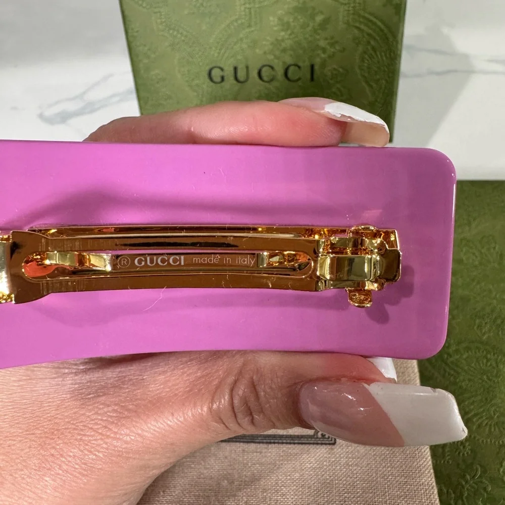 Gucci Pink Hair Clip Accessory - Picture 4 of 4